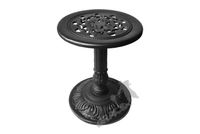 MINI STOLIK H01 - NISKI Z BLATEM KORONKOWYM ŻELIWNY