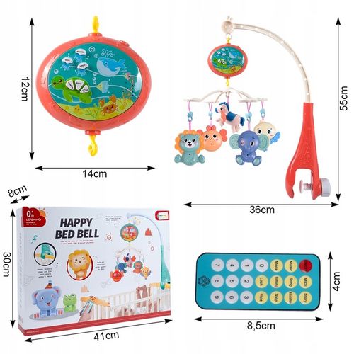 KARUZELA KARUZELKA DO ŁÓŻECZKA PROJEKTOR PILOT GRZECHOTKI 100 MELODII TIMER na Arena.pl