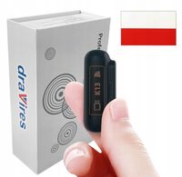 Dyktafon mały magnes 32GB szpiegowski draVires 40dni + naklejka