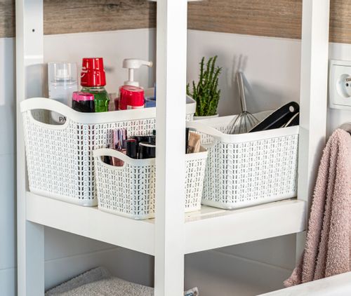 Pojemnik Pudełko 6,6L Organizer Kosz Biały 2szt na Arena.pl