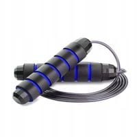 SKAKANKA BOKSERKSA FTINESS REGULOWANA Z ŁOŻYSKIEM DO TRENINGU CZARNA 2,8 M