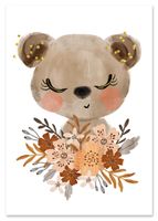 Plakat ilustrację dziecięce miś, misiu plakat z misiem 21x29,7 cm A4