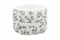 Pufa CLARINE 40x30 cm SIEDZISKO worek BOHO liście podnóżek bawełna GLAMOUR