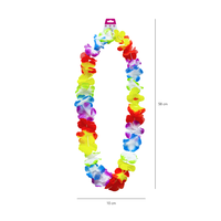 NASZYJNIK hawajski TĘCZOWY mix ALOHA kwiaty PARTY