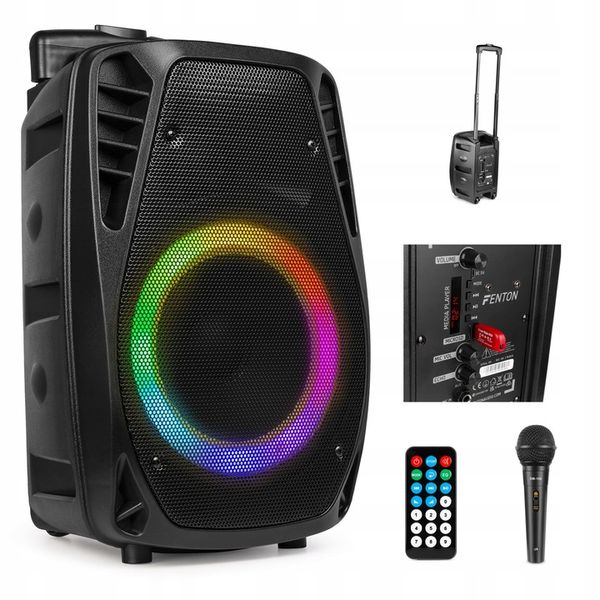 Głośnik BLUETOOTH karaoke 300W MIC PILOT BATERIA zdjęcie 1