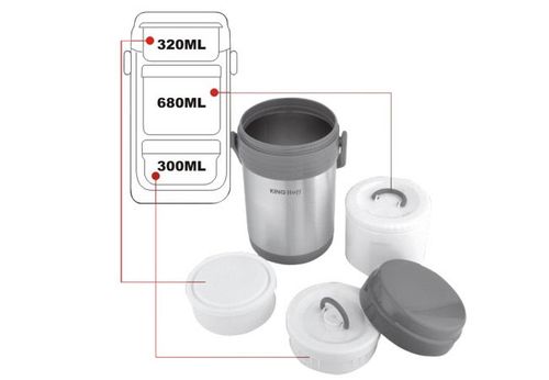 Termos Obiadowy Stalowy KINGHOFF 1.5l [KH-4075] na Arena.pl