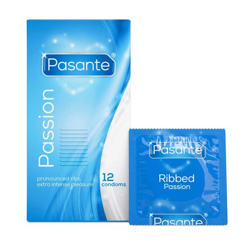 Pasante Ribbed/Passion Condoms 12 Pcs na Arena.pl