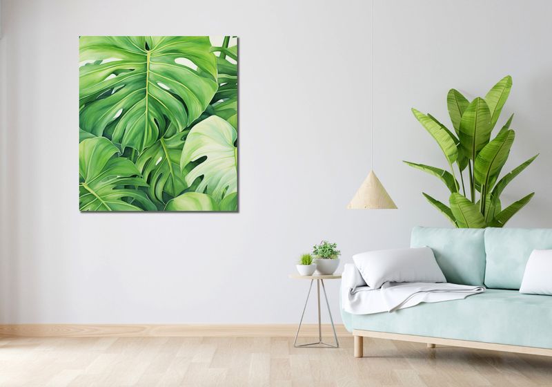 Obraz 90x100cm Tajemnice Liści zdjęcie 2