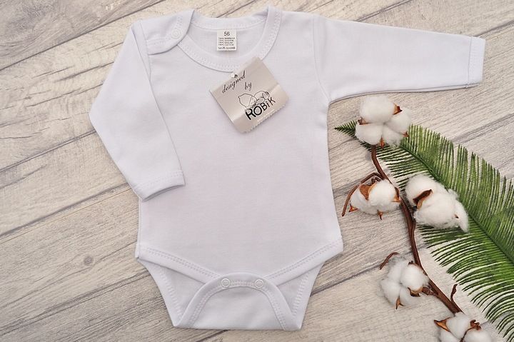 BIAŁE BODY długi rękaw r.98 ROBIK zdjęcie 2