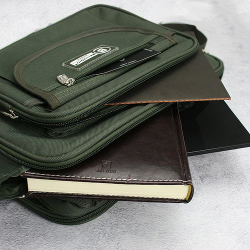 torba męska do pracy a4 bellugio - ciemnozielona na Arena.pl