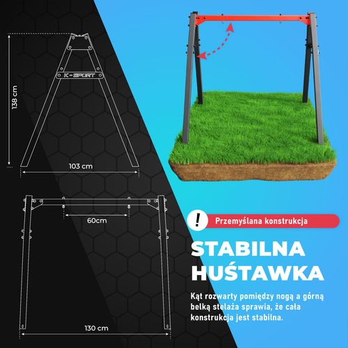 MINI STELAŻ HUŚTAWKI DZIECIĘCEJ K-SPORT KSOZ023 na Arena.pl