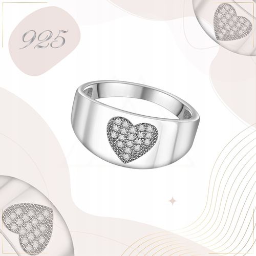 SREBRNY pierścionek OBRĄCZKA SREBRO 925 z CYRKONIAMI wyjątkowy PREZENT na Arena.pl