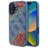 Etui Guess do iPhone 16, Niebieski, MagSafe