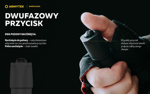 Latarka Armytek Barracuda XP-L HI White na Arena.pl