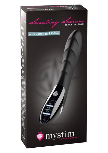Stymulator-Sizzling Simon Estim Vibrator Black zdjęcie 3