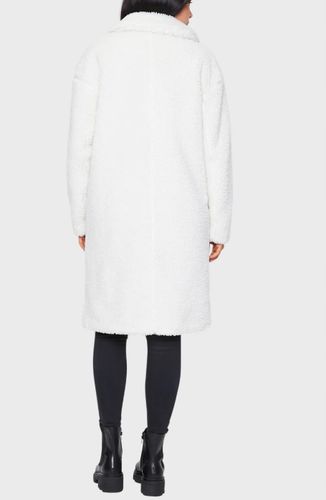 THREADBARE Cream Faux Borg Coat EU44 na Arena.pl