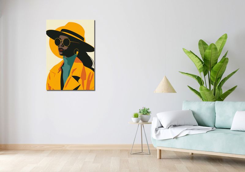 Obraz 60x90cm Żółta Stylowość zdjęcie 2