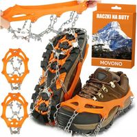 MOCNE RACZKI 38-45 NAKŁADKI NA BUTY KOLCE ŁAŃCUCHY ANTYPOŚLIZG W GÓRY