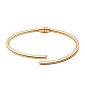 srebrna pozłacana bransoletka sztywna bangle bsc6465y