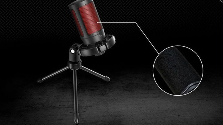 Mikrofon Pojemnościowy Gamingowy Studyjny USB statyw SAVIO SONAR PRO 01 zdjęcie 4