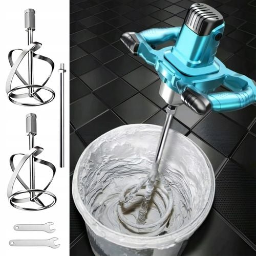 MIESZADŁO DO KLEJU BETONU FARB ELEKTRYCZNE 2600W 2x MIESZALNIK na Arena.pl