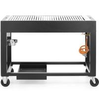 mobilny grill gazowy inferno ruszt 110 x 50cm 10kw - hendi 700044