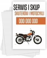 Ulotki A5 reklamowe firmowe 1000szt projekt w cenie SERWIS SKUP MOTOCYKLI