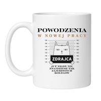 KUBEK "POWODZENIA W NOWEJ PRACY" Wzór - Klasyczny 330 ml