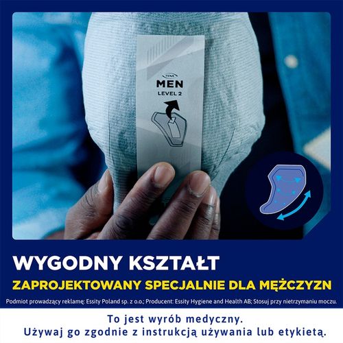 Wkładki urologiczne dla mężczyzn na nietrzymanie moczu TENA Men Level 1 na Arena.pl