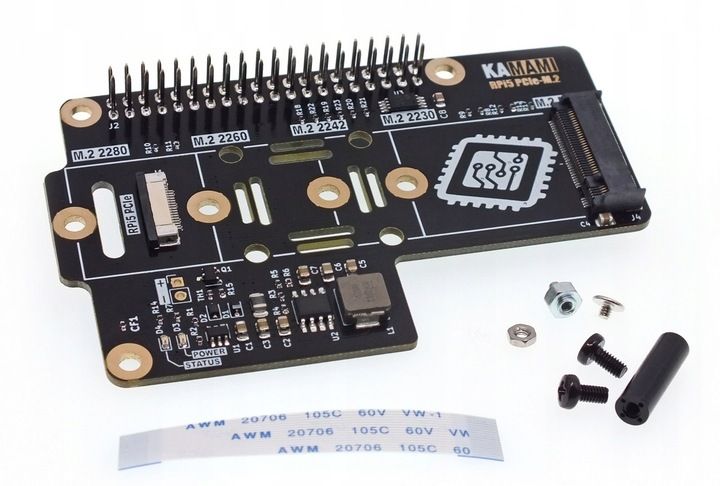 KAmodRPi5 PCIe-M.2 - Adapter dysku NVME M.2 dla Raspberry Pi 5 zdjęcie 4
