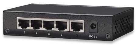 SWITCH GIGABIT INTELLINET 5x10/100/1000 Mb/s RJ45 DESKTOP METAL 530378 zdjęcie 3