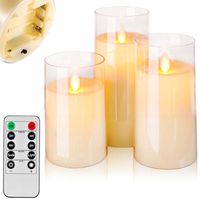 ŚWIECZKA LAMPION WKŁAD LED EFEKT PŁOMIENIA NA BATERIE ŚWIECA