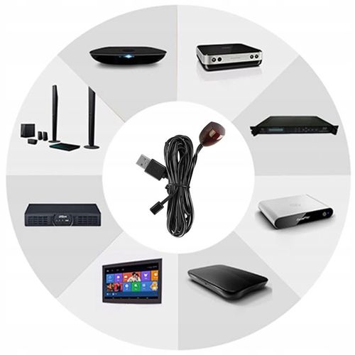 PRZEDŁUŻACZ PILOTA do zabudowy dekodera kabel przewodowy PODCZERWIEŃ IR na Arena.pl