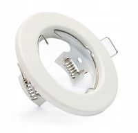 Oprawa halogenowa LED GU10 sufitowa stała BIAŁA