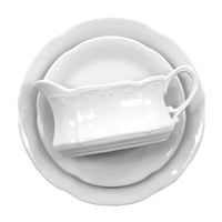 SERWIS OBIADOWY BIAŁY CHODZIEŻ KAMELIA C000 12/45