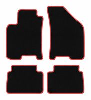 Dywaniki welurowe CARLUX-RED do Chevrolet Lacetti 2003-2012, czarne