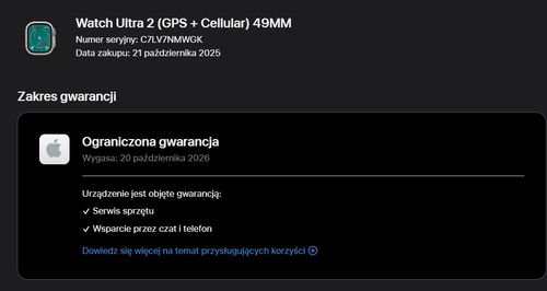 Apple Watch Ultra 2 (GPS + Cellular, 49 mm) MRF43FD/A Trail Loop na Arena.pl