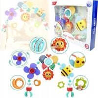 LT487 ZAWIESZKA DO WÓZKA KOLOROWY ZESTAW GRZECHOTEK PAŁĄK ŁUK DO FOTELIKA