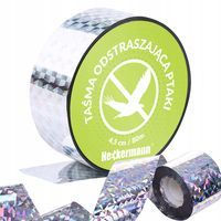TAŚMA ODBLASKOWA ODSTRASZA PTAKI SZPAKI DŁUGA 80m
