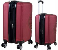 Walizka kabinowa na kółkach z poszerzeniem firmy SunBag model APUS 8082 EX