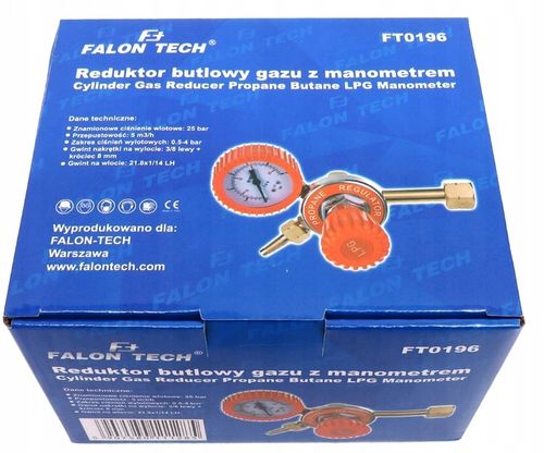 REDUKTOR BUTLOWY PROPAN-BUTAN LPG Z MANOMETREM na Arena.pl