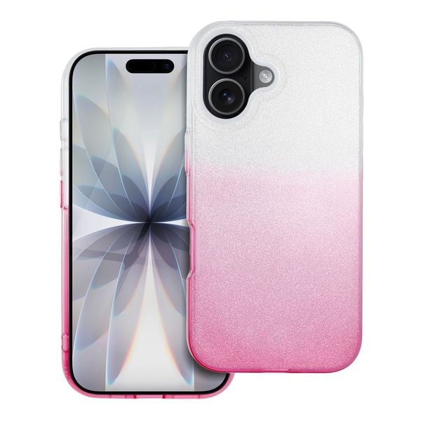 Futerał SHINING do IPHONE 17 transparentny różowy zdjęcie 1