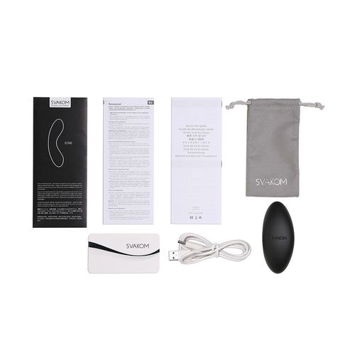 Stymulator łechtaczki - Svakom Echo Clitoral Stimulator Black na Arena.pl