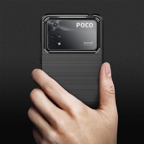Etui Xiaomi Poco X4 Pro 5G czarne TPU smukłe antypoślizgowe na Arena.pl