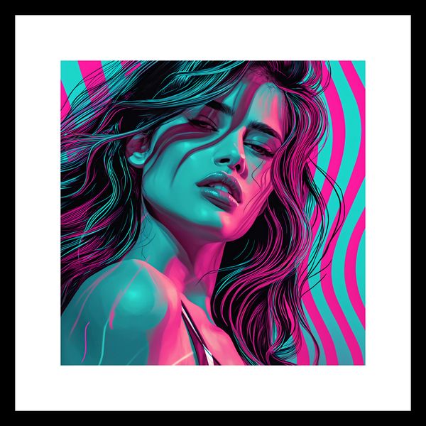 Plakat 20x20cm Neonowy Wzrok zdjęcie 3