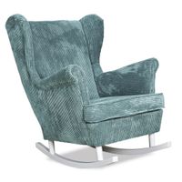 Fotel uszak Bonito bujany skandynawski  sztruks miętowy