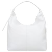 VERA PELLE torebka damska skórzana worek na ramię V665 biała