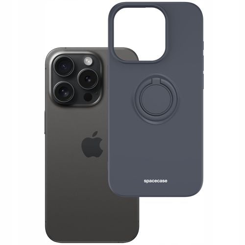 ETUI MATOWE DO IPHONE 15 PRO SPACECASE SILICONE RING SILIKONOWE + SZKŁO na Arena.pl