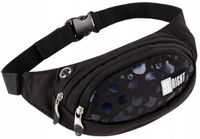 SASZETKA NERKA NA PASEK CZARNE KOTY BLACK CATS-4595