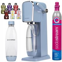 SATURATOR SODASTREAM ART NIEBIESKI JEDNA BUTELKA NABÓJ + DODATKI
